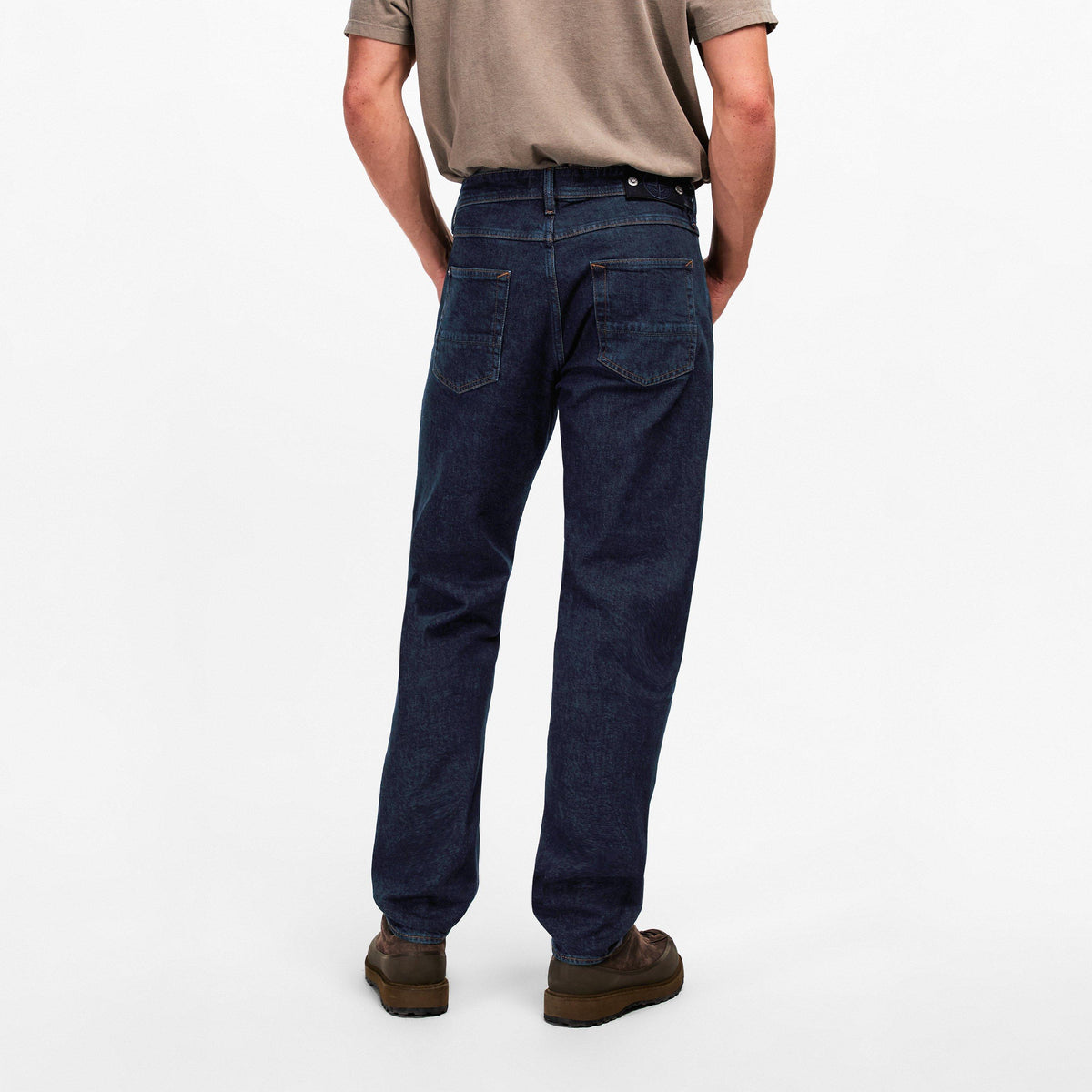 Blu Rinse VJ201 - Stone Island - Mens Denim Research Slim Jeans - 4