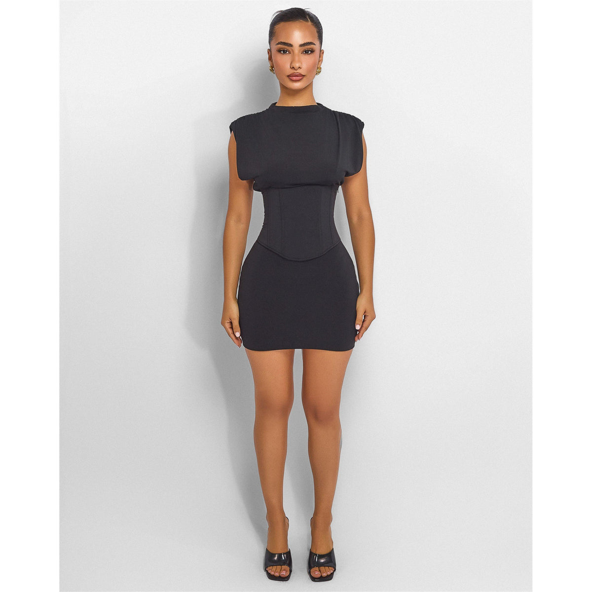 Black - Mars The Label - Women's Sandra Mini Dress - 3