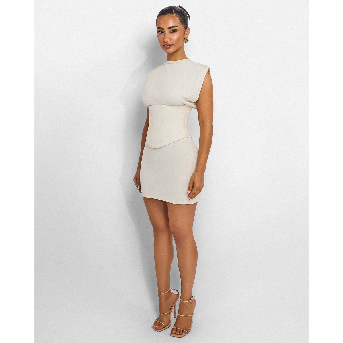 Cream - Mars The Label - Women's Sandra Mini Dress - 2