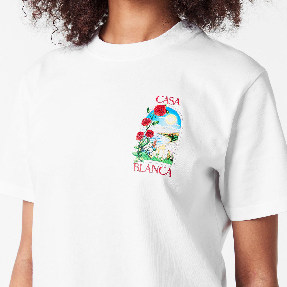White - Casablanca - Women's Casa Days Print Oversized T-Shirts - 5