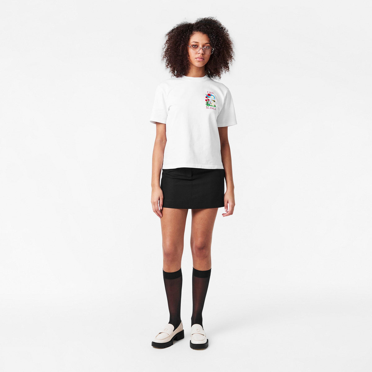 White - Casablanca - Women's Casa Days Print Oversized T-Shirts - 6