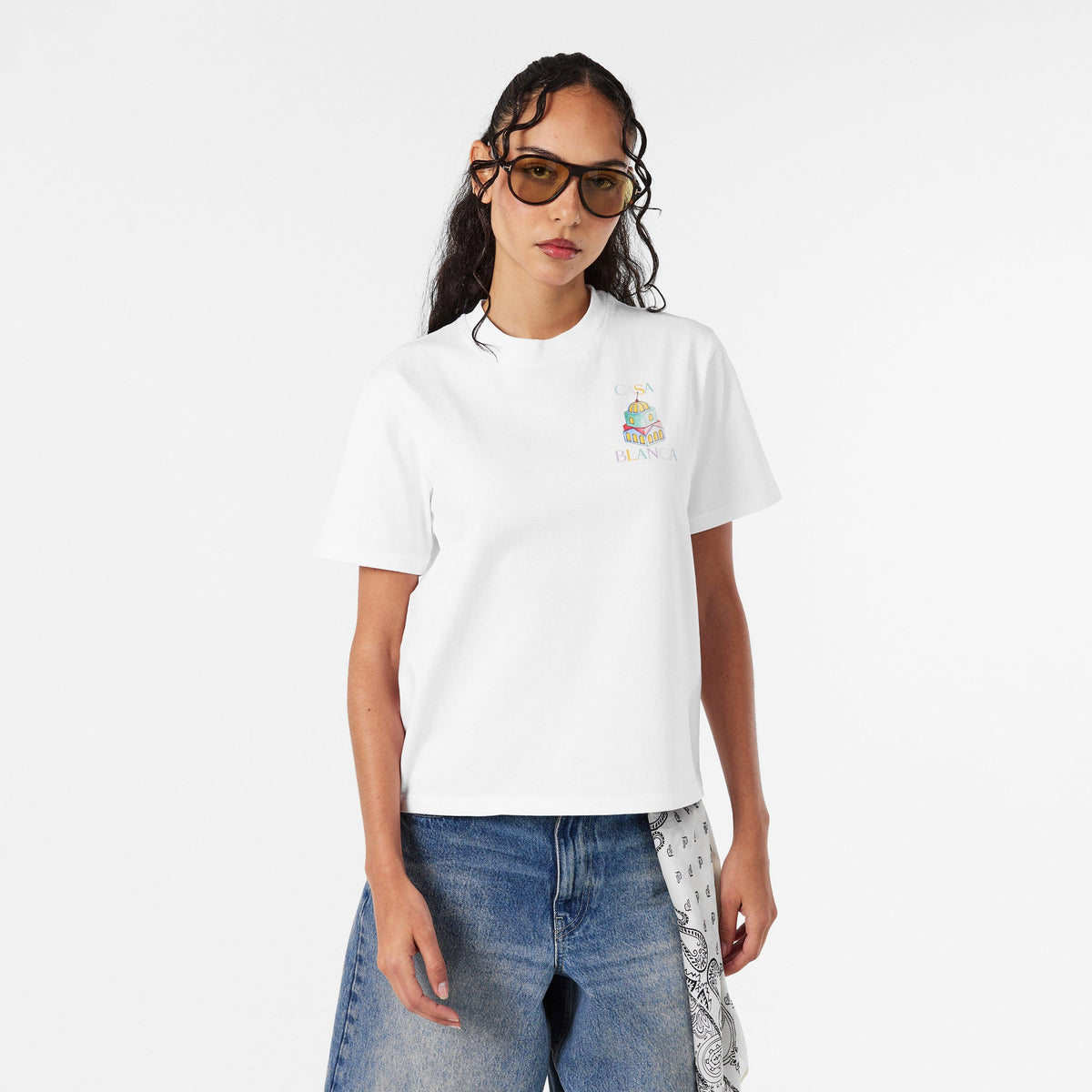 White - Casablanca - Women's Casa Object Oversized T-Shirt - 3