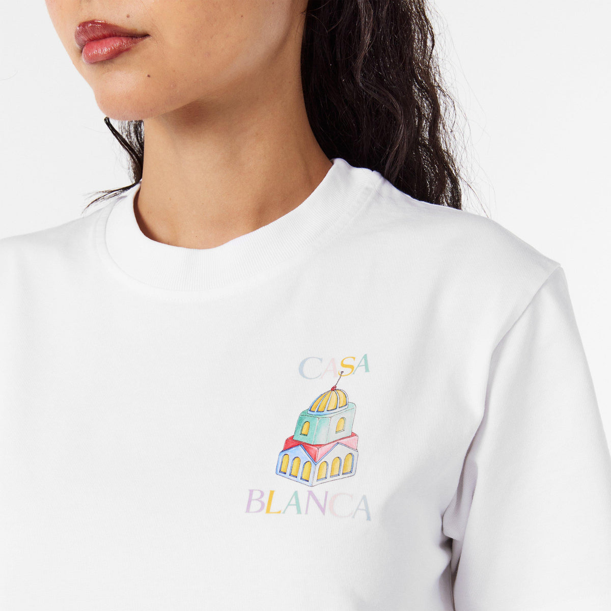 White - Casablanca - Women's Casa Object Oversized T-Shirt - 5
