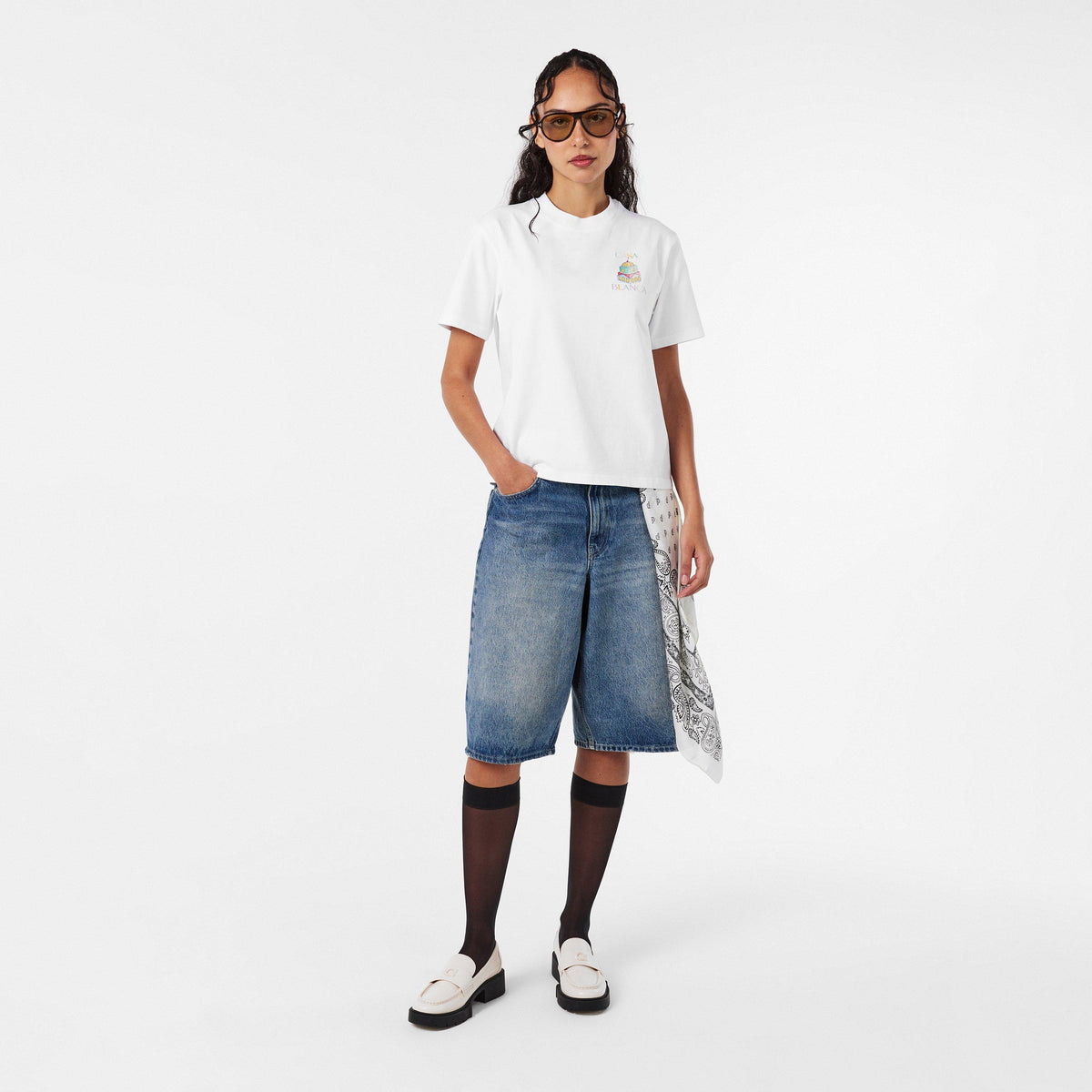 White - Casablanca - Women's Casa Object Oversized T-Shirt - 6