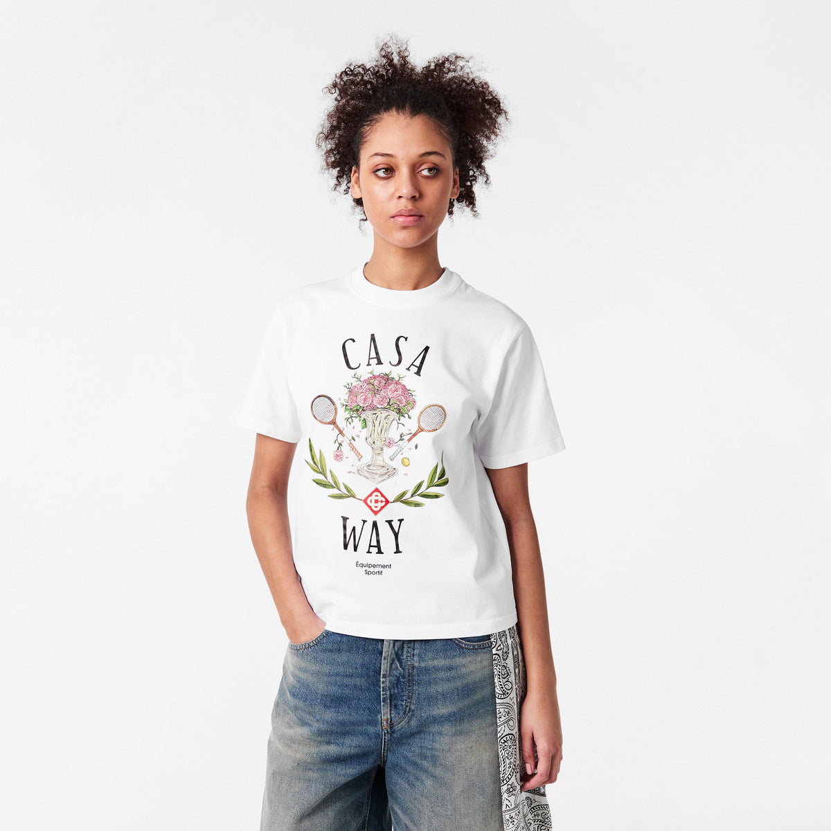White - Casablanca - Women's Casa Way Oversized T-Shirt - 3
