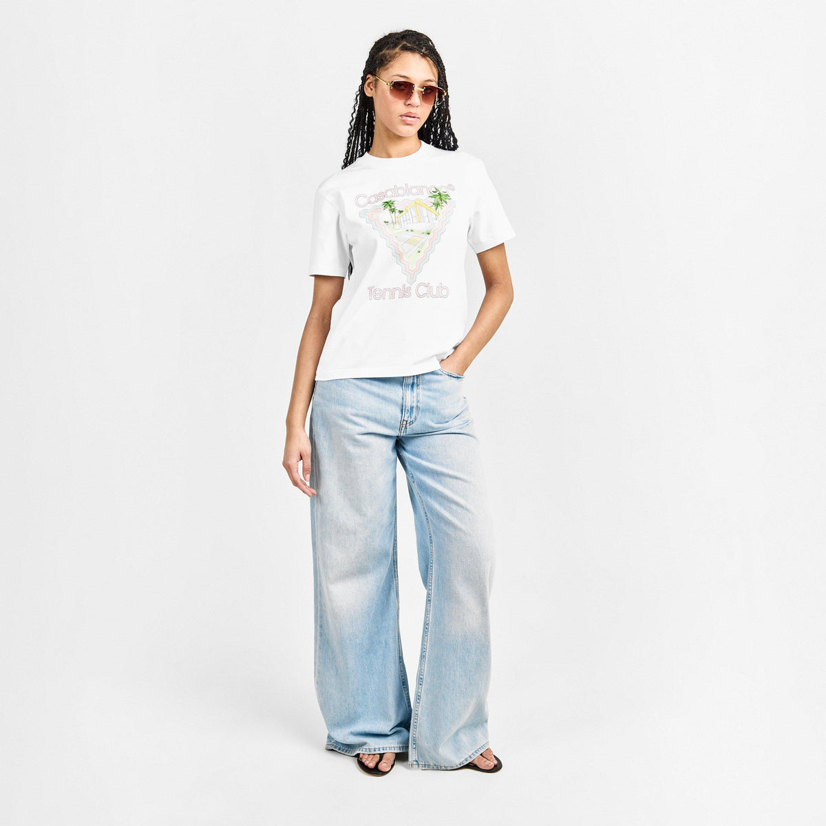 White - Casablanca - Women's Maison Oversized T-Shirt - 6