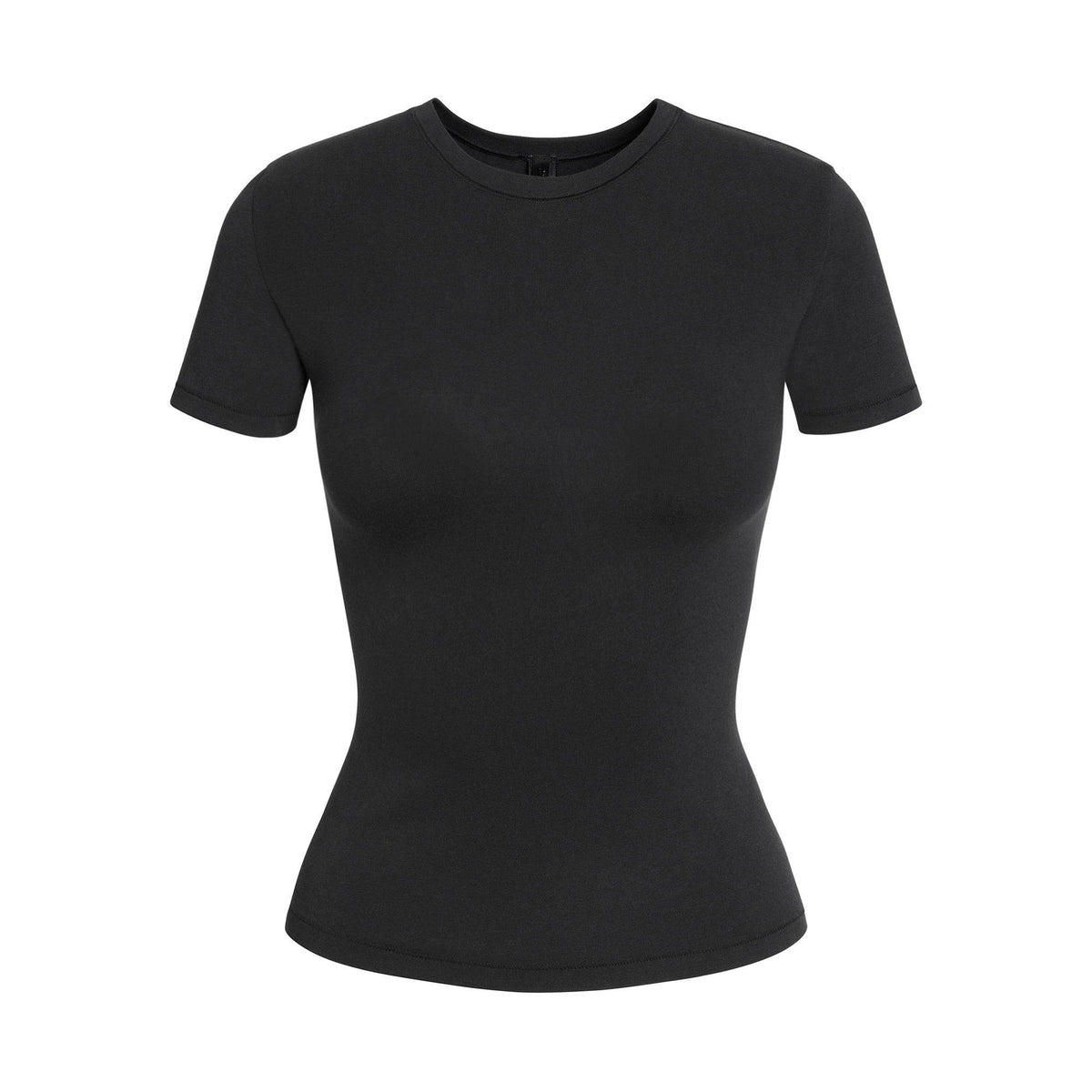Soot - SKIMS - Women’s Cotton Jersey Short Sleeve Fitted T-Shirt - 1