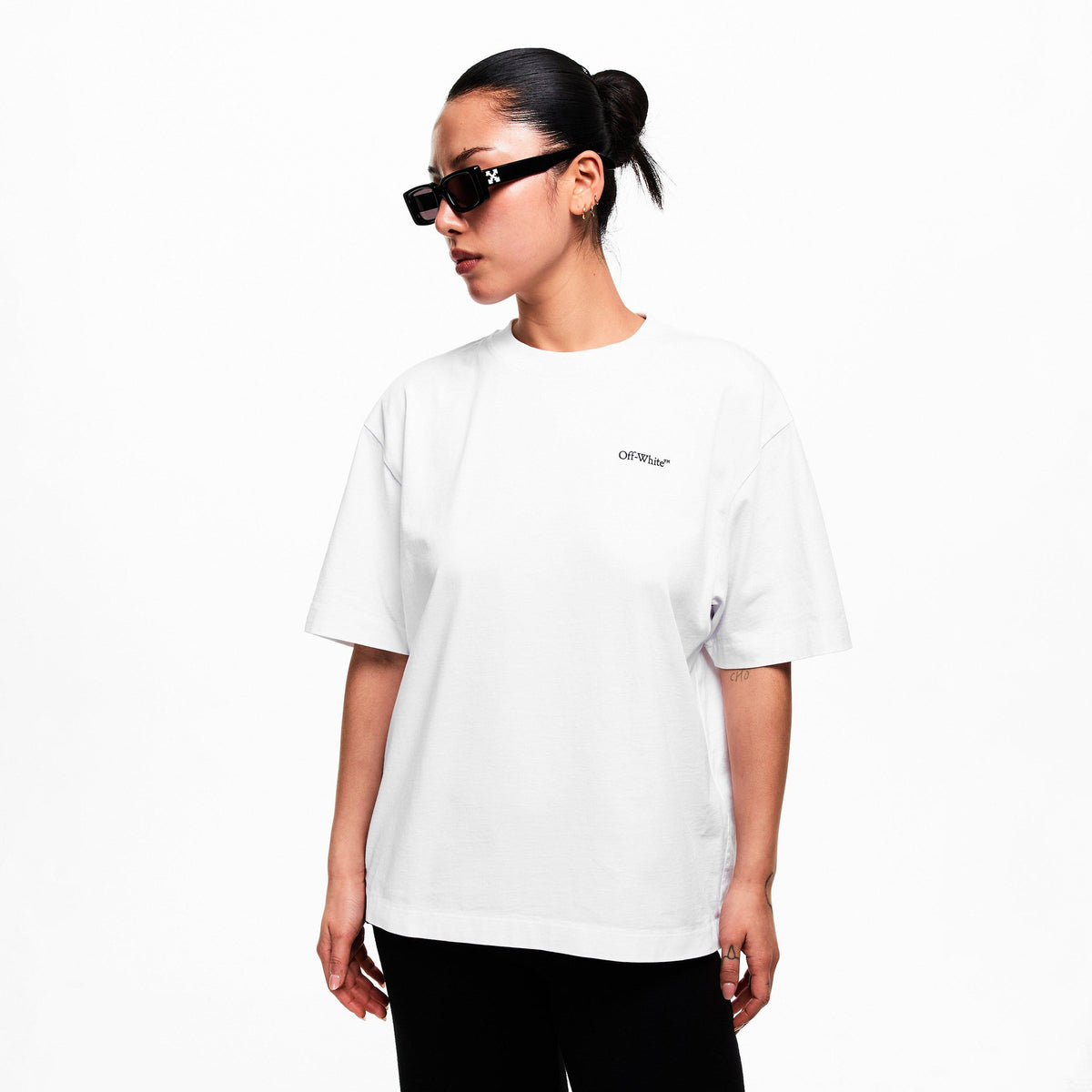 White - Off White - Women's Arrow Skate T-Shirt - 3