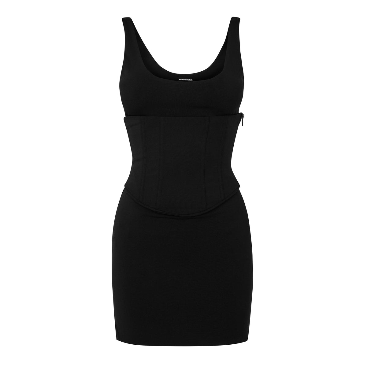 Black - Mars The Label - Women's Sandra Halter Mini Dress - 1