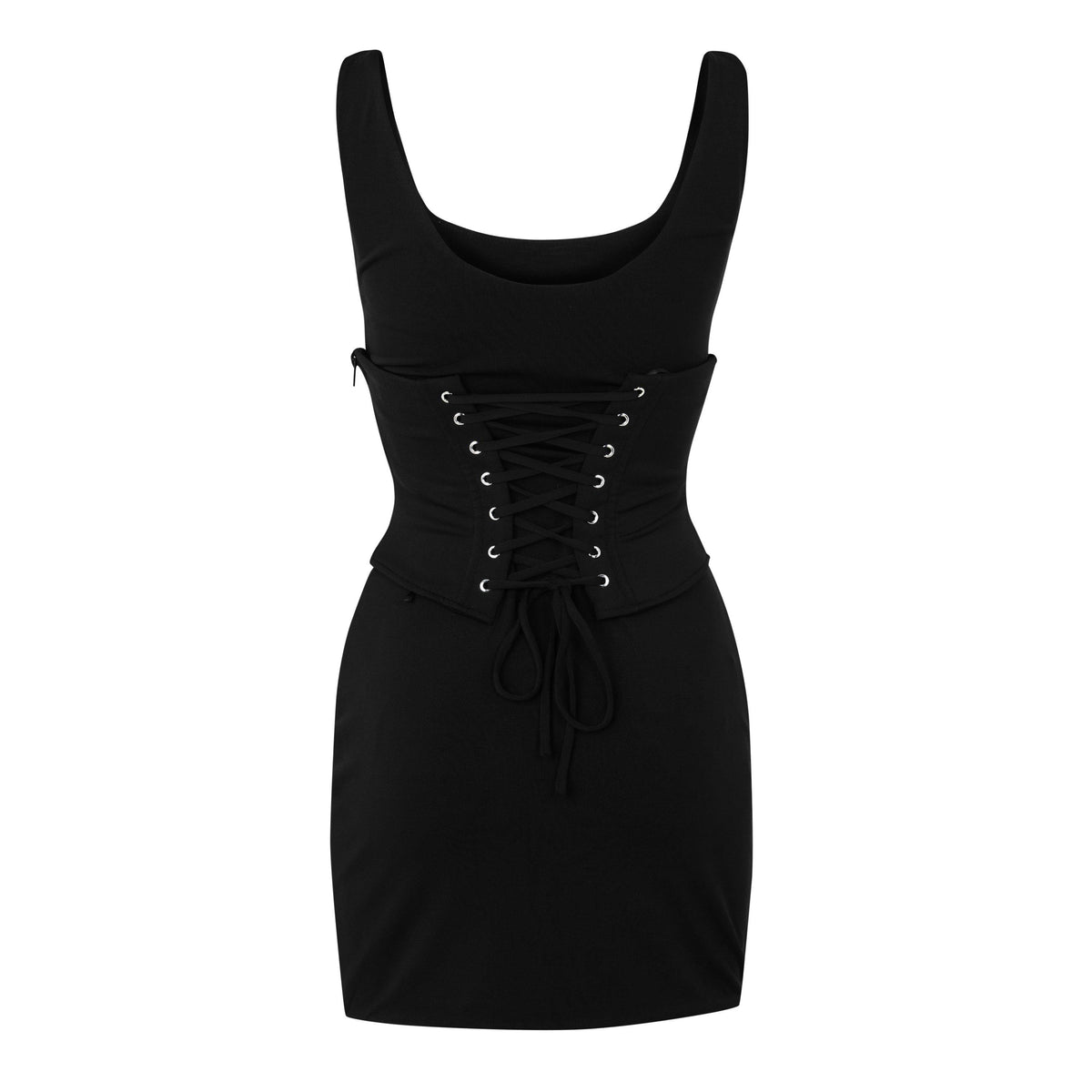 Black - Mars The Label - Women's Sandra Halter Mini Dress - 2