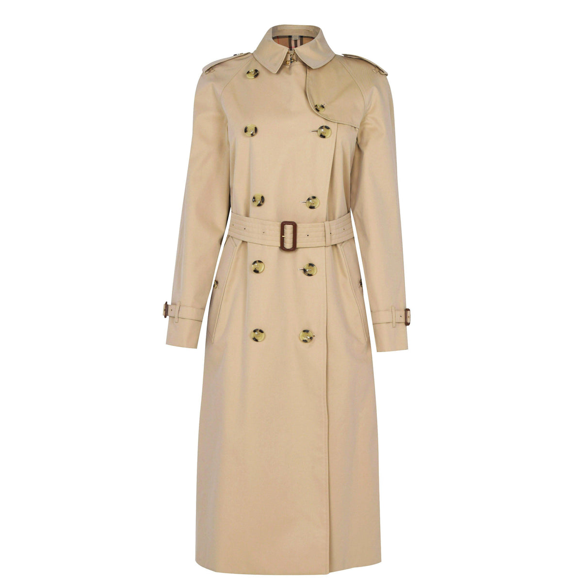 Honey A1366 - Burberry - Women's Waterloo Heritage Cotton Water Resistant Long Sleeve Double Breasted Trench Coat - 7