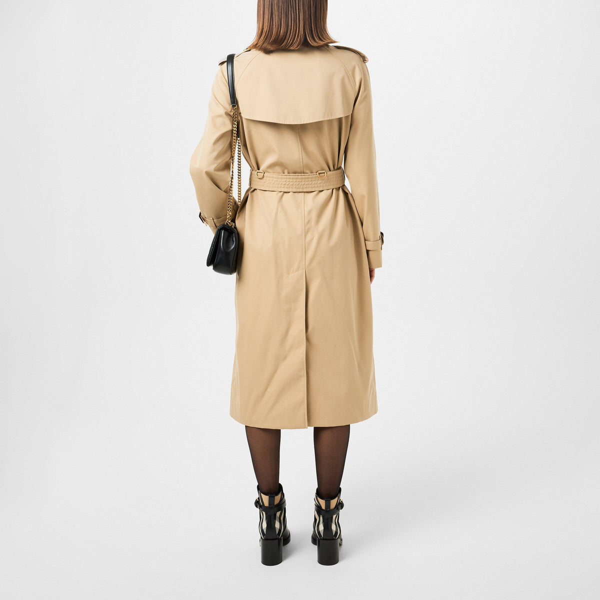 Honey A1366 - Burberry - Women's Waterloo Heritage Cotton Water Resistant Long Sleeve Double Breasted Trench Coat - 4