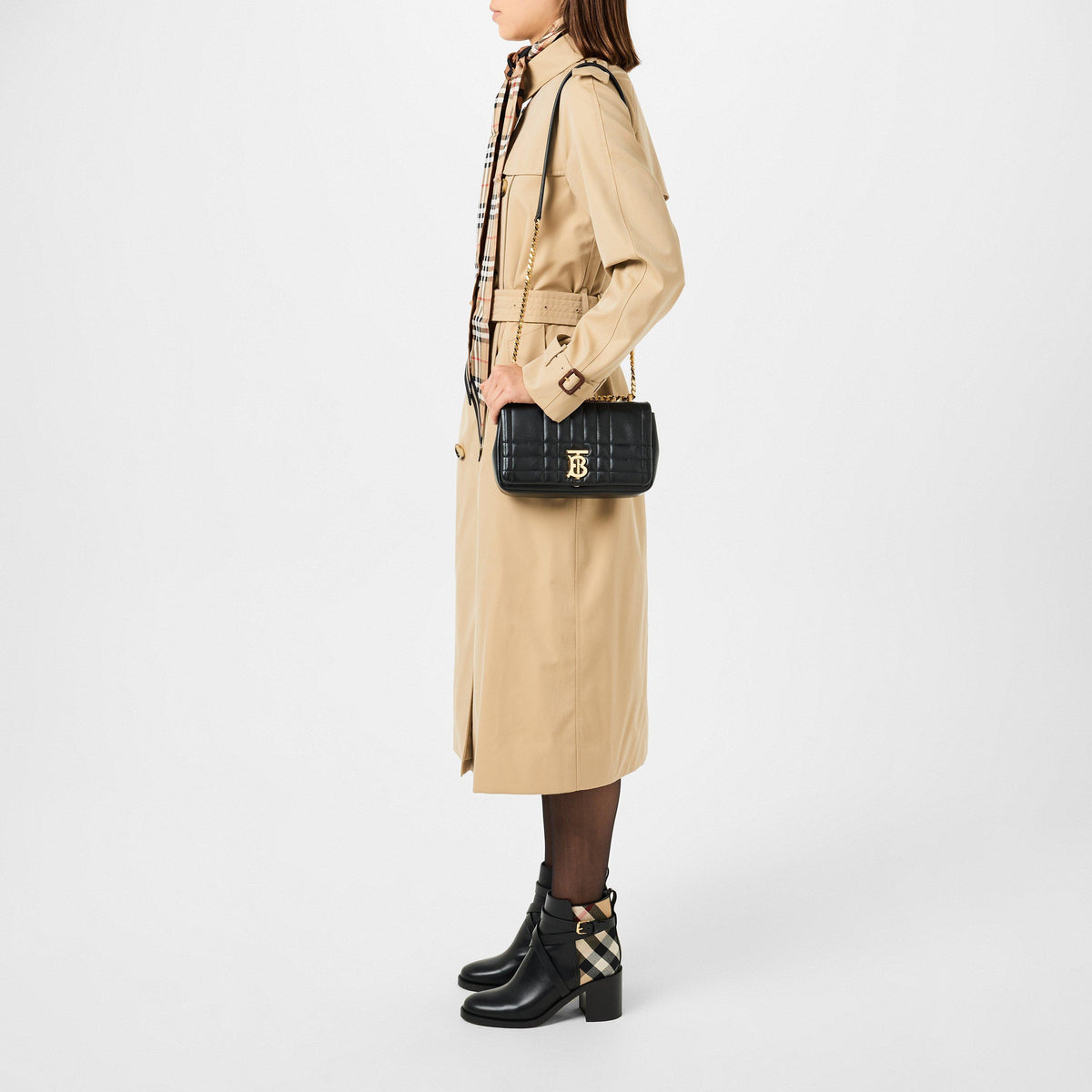 Honey A1366 - Burberry - Women's Waterloo Heritage Cotton Water Resistant Long Sleeve Double Breasted Trench Coat - 6