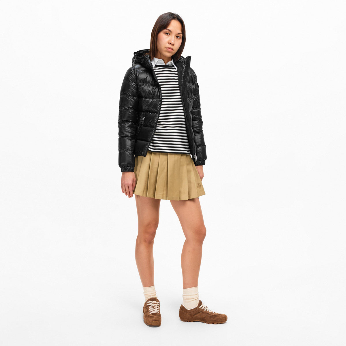 Black 999 - Moncler - Women's Glesse Short Puffer Jacket - 6