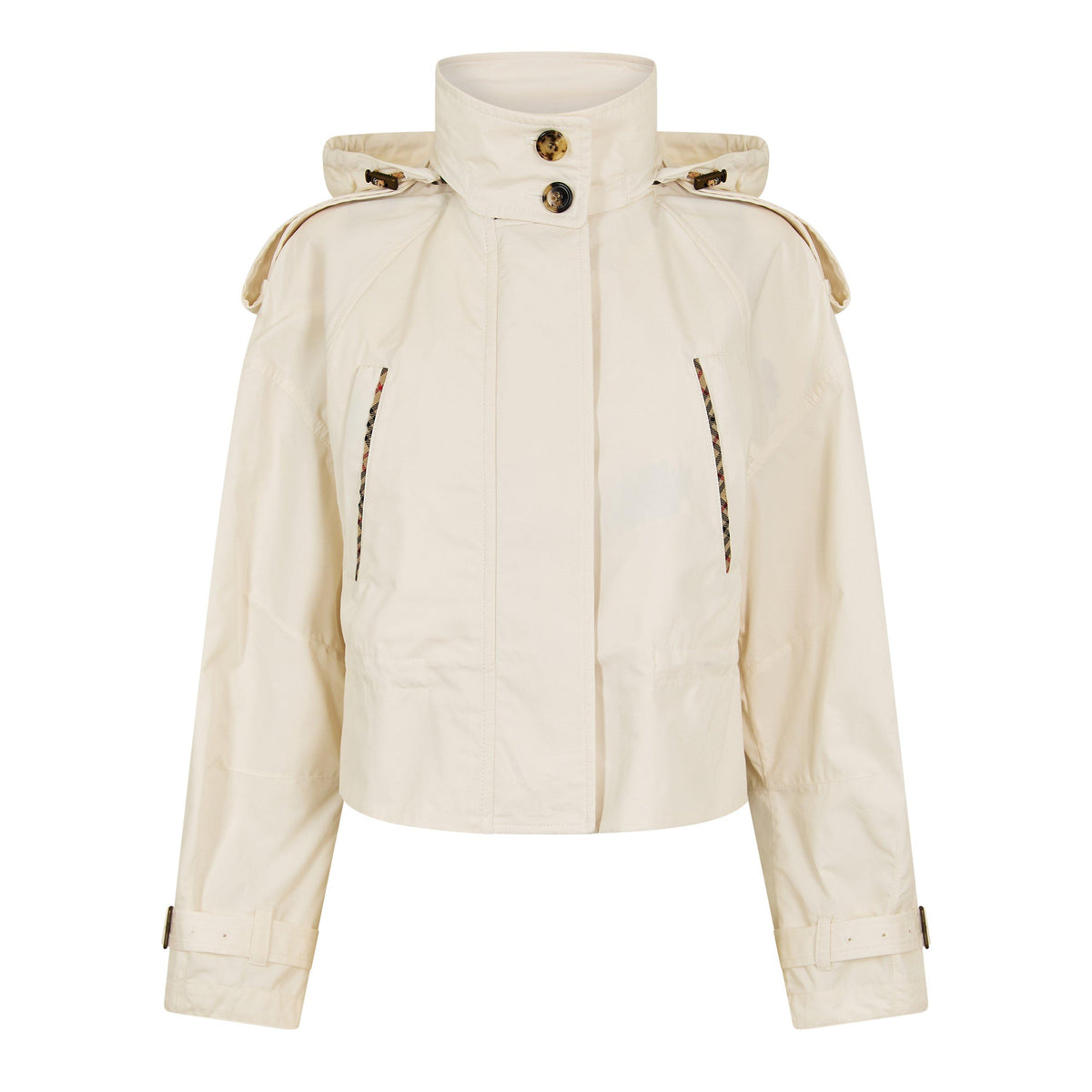 Seashell White - Burberry - Women's Softshell Jacket - 1