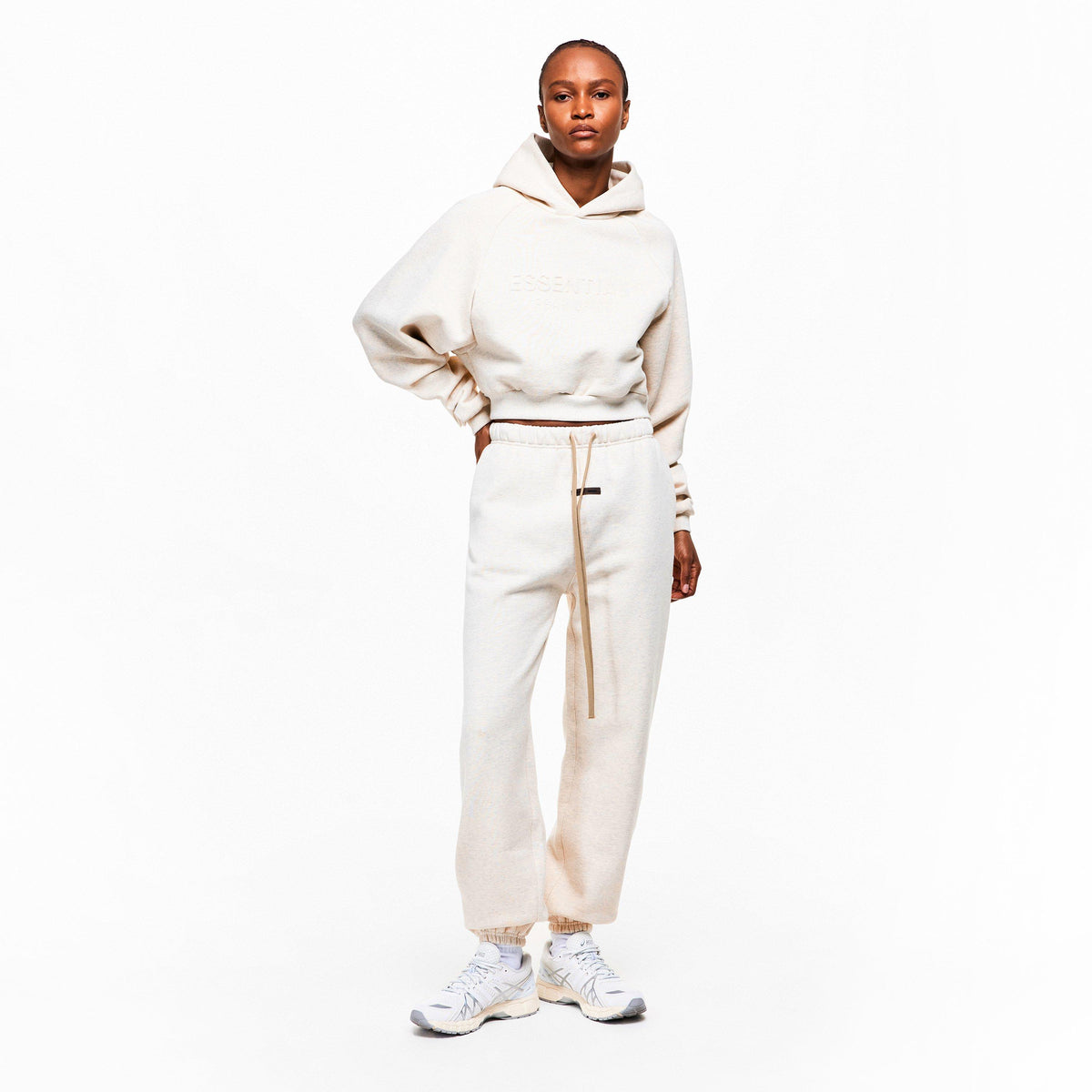Oatmeal - Fear Of God Essentials - Women's Overhead Hoodie - 6