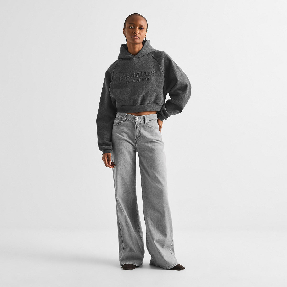 Charcoal - Fear Of God Essentials - Women's Overhead Hoodie - 6