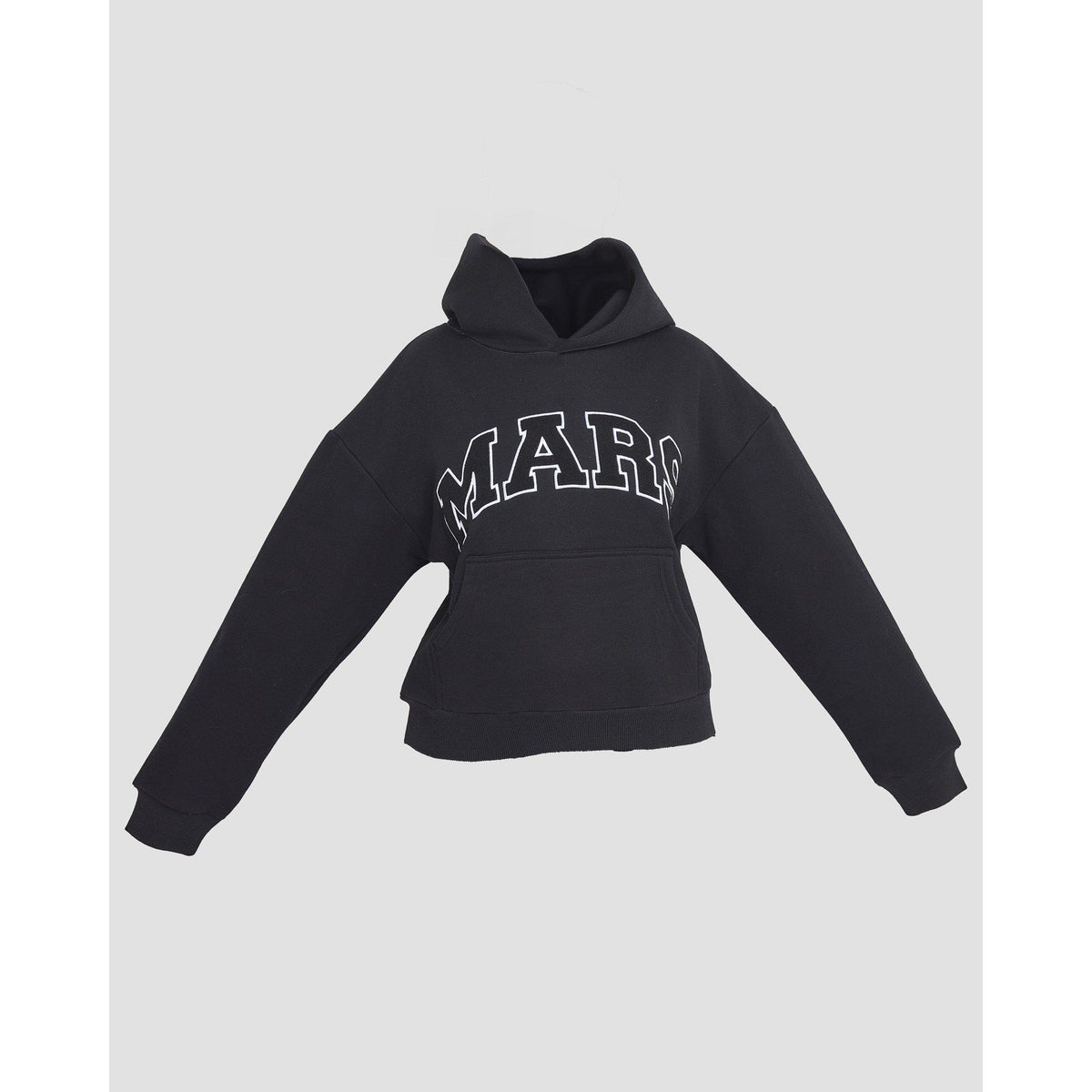 Black - Mars The Label - Womens Varsity Hoodie - 1