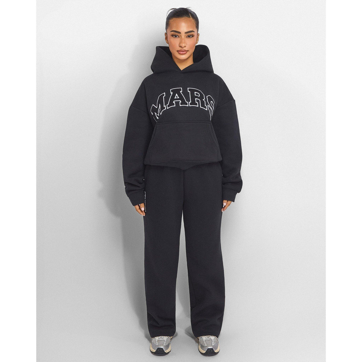 Black - Mars The Label - Womens Varsity Hoodie - 6