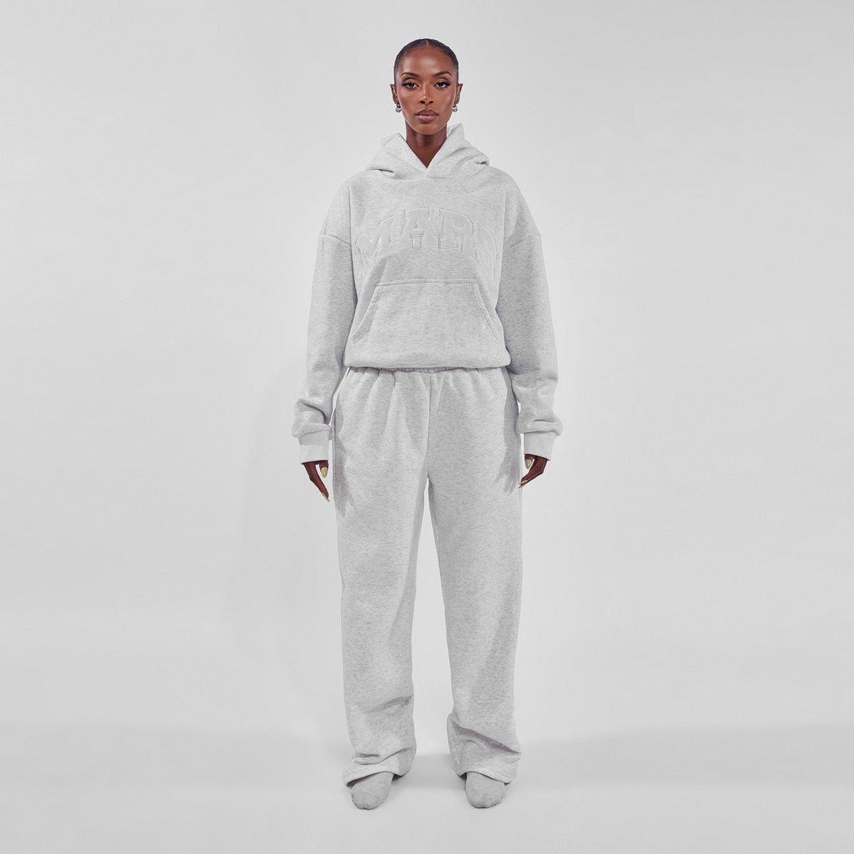 Stone - Mars The Label - Womens Varsity Hoodie - 3