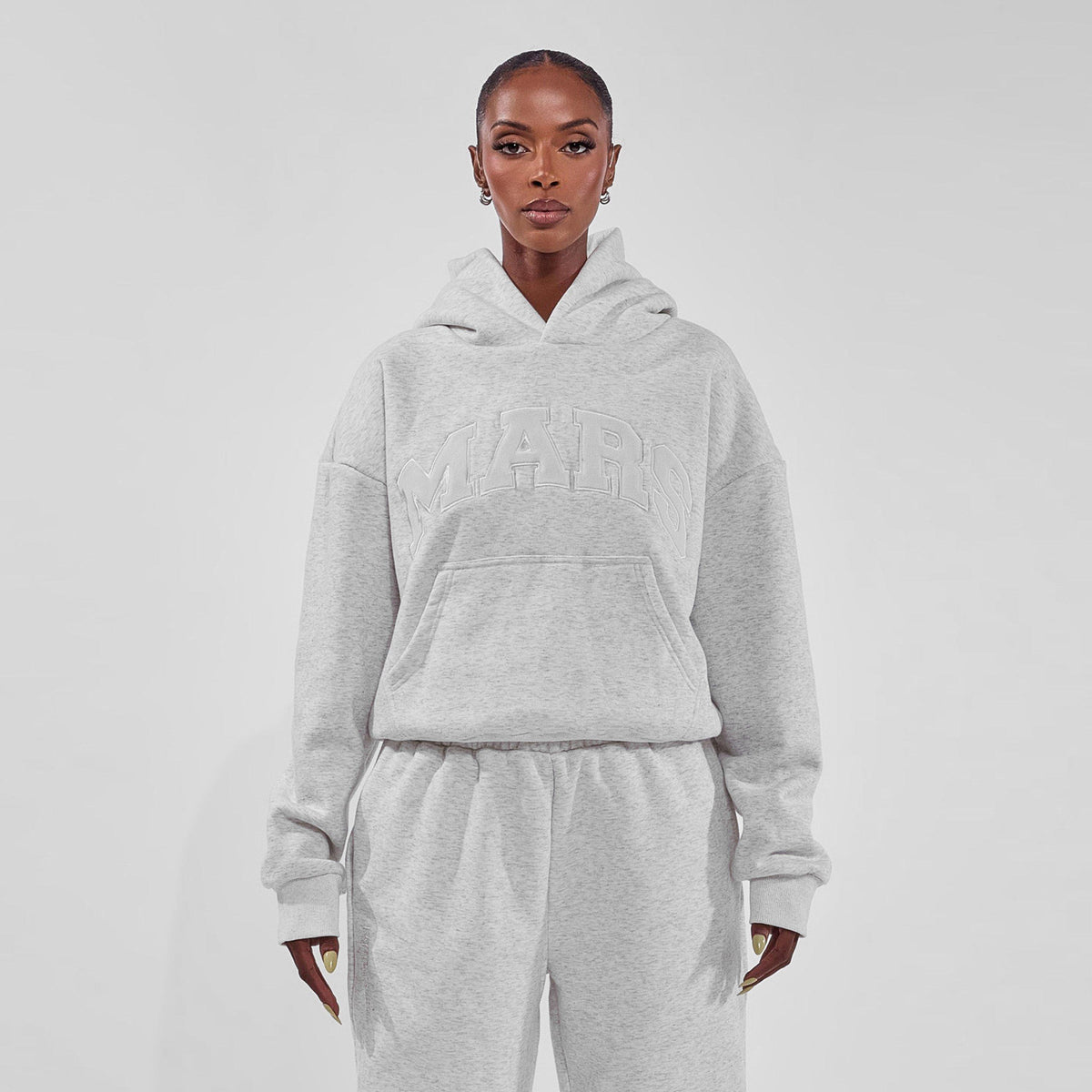 Stone - Mars The Label - Womens Varsity Hoodie - 5