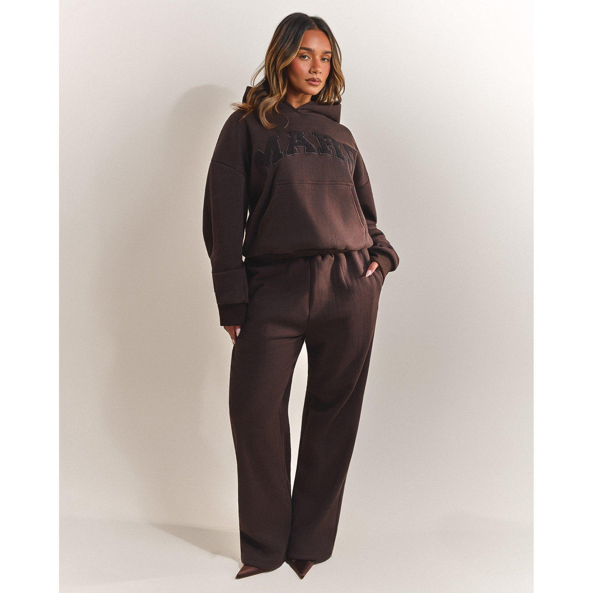 Choc Brown - Mars The Label - Womens Varsity Hoodie - 6