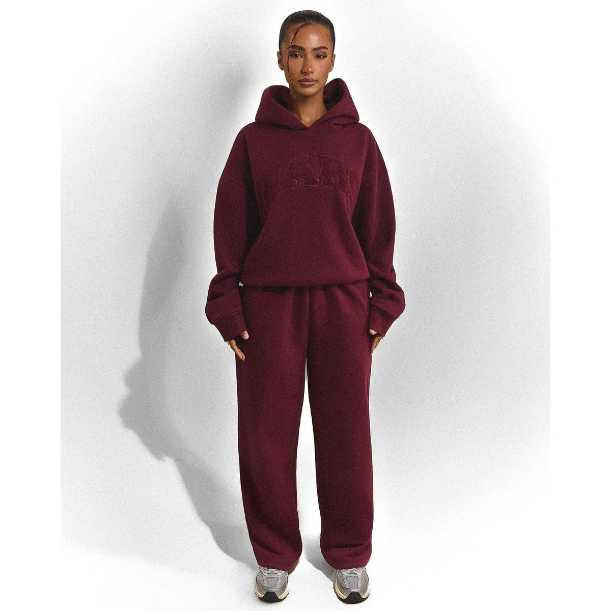 Wine - Mars The Label - Womens Varsity Hoodie - 1