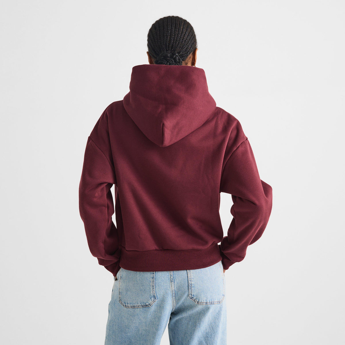 Burgundy - Mars The Label - Womens Varsity Hoodie - 4