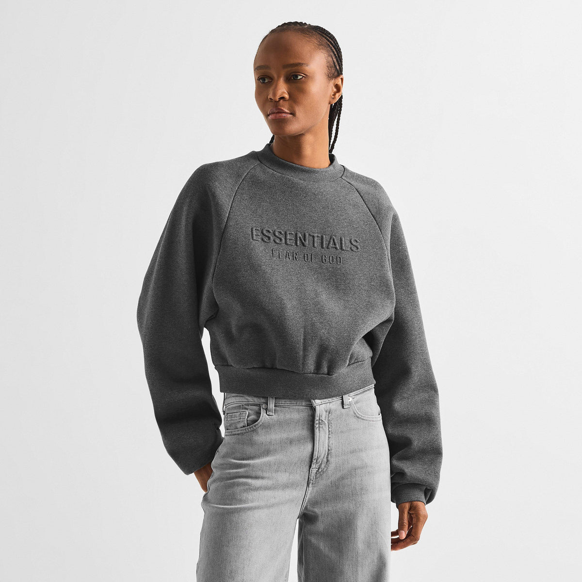 Charcoal - Fear Of God Essentials - Women's Crew Sweatshirt - 3