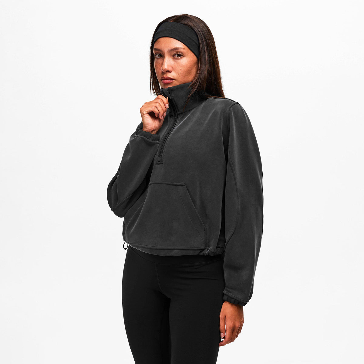 Black - Lululemon - Women's 1/4 Zip Fleece - 3