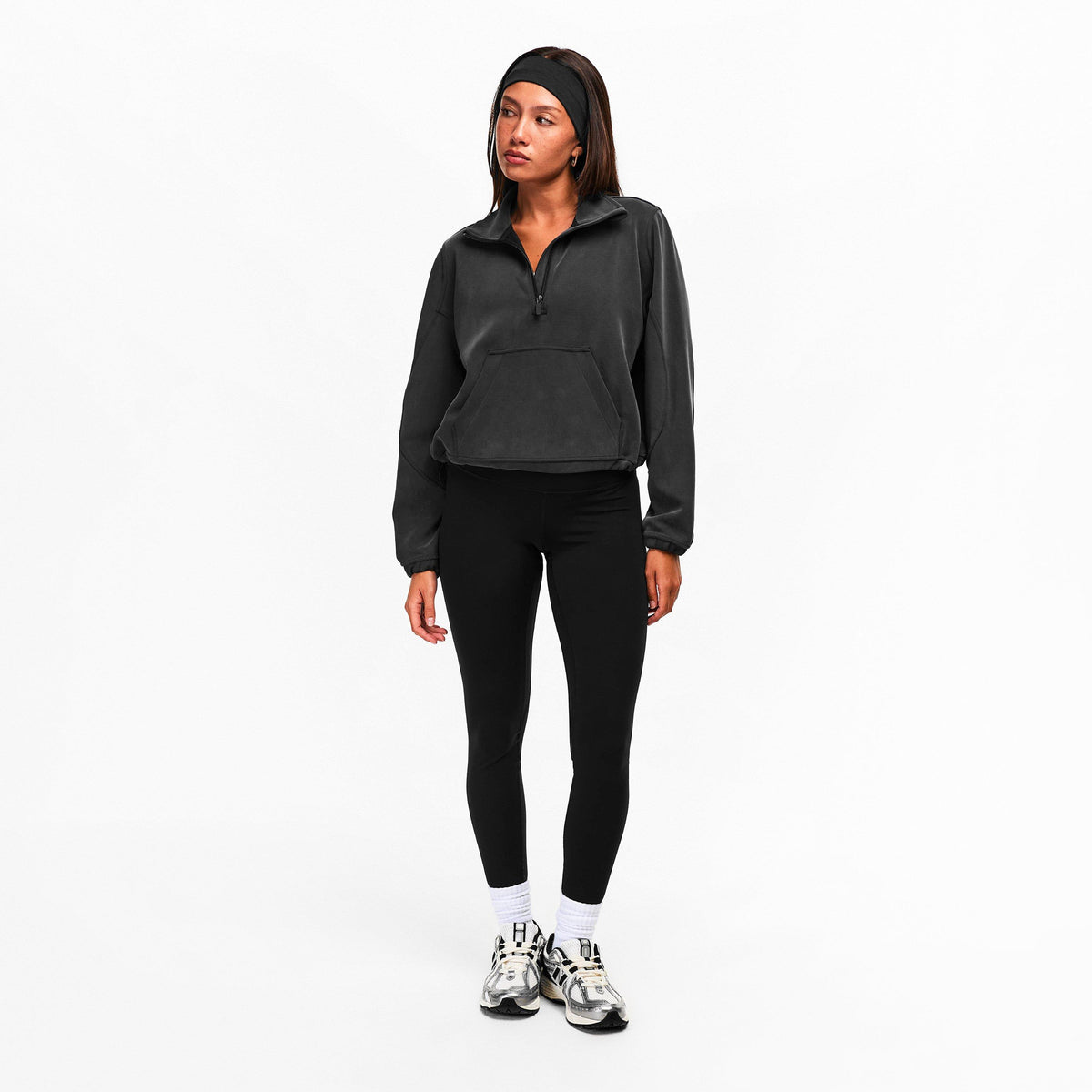 Black - Lululemon - Women's 1/4 Zip Fleece - 6