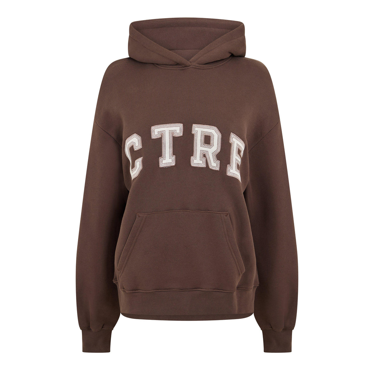 Brown - The Couture Club - Womens CTRE Oversized Hoodie - 1