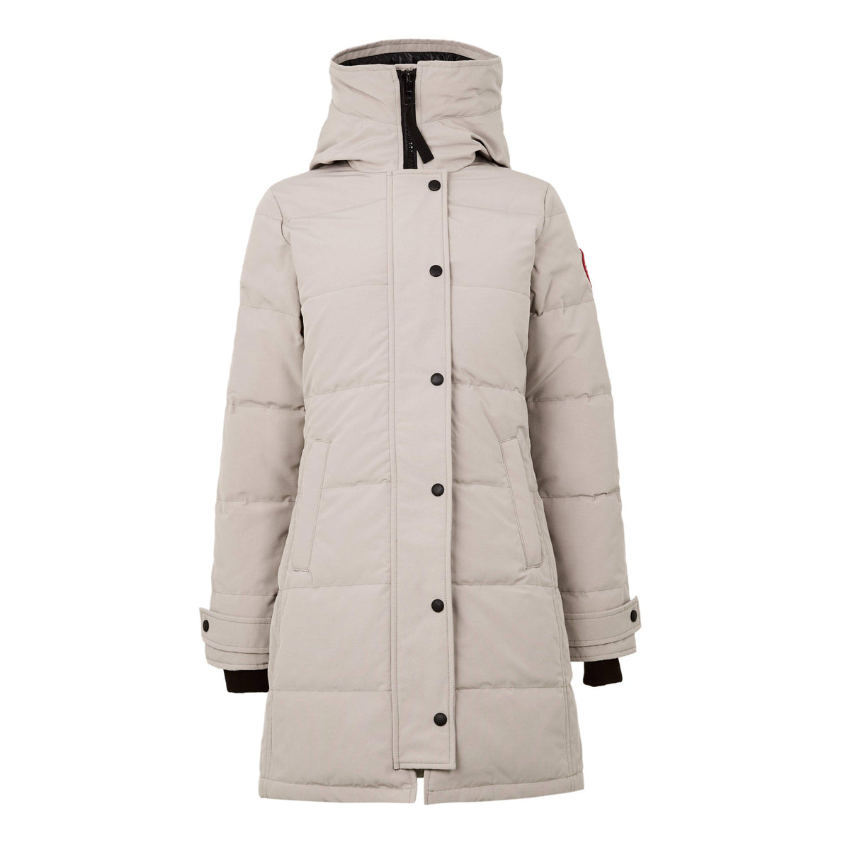 Limestone - Canada Goose - Women's Shelburne Water Resistant Arctic Tech Duck Down Mid-Length Hooded Parka - 1