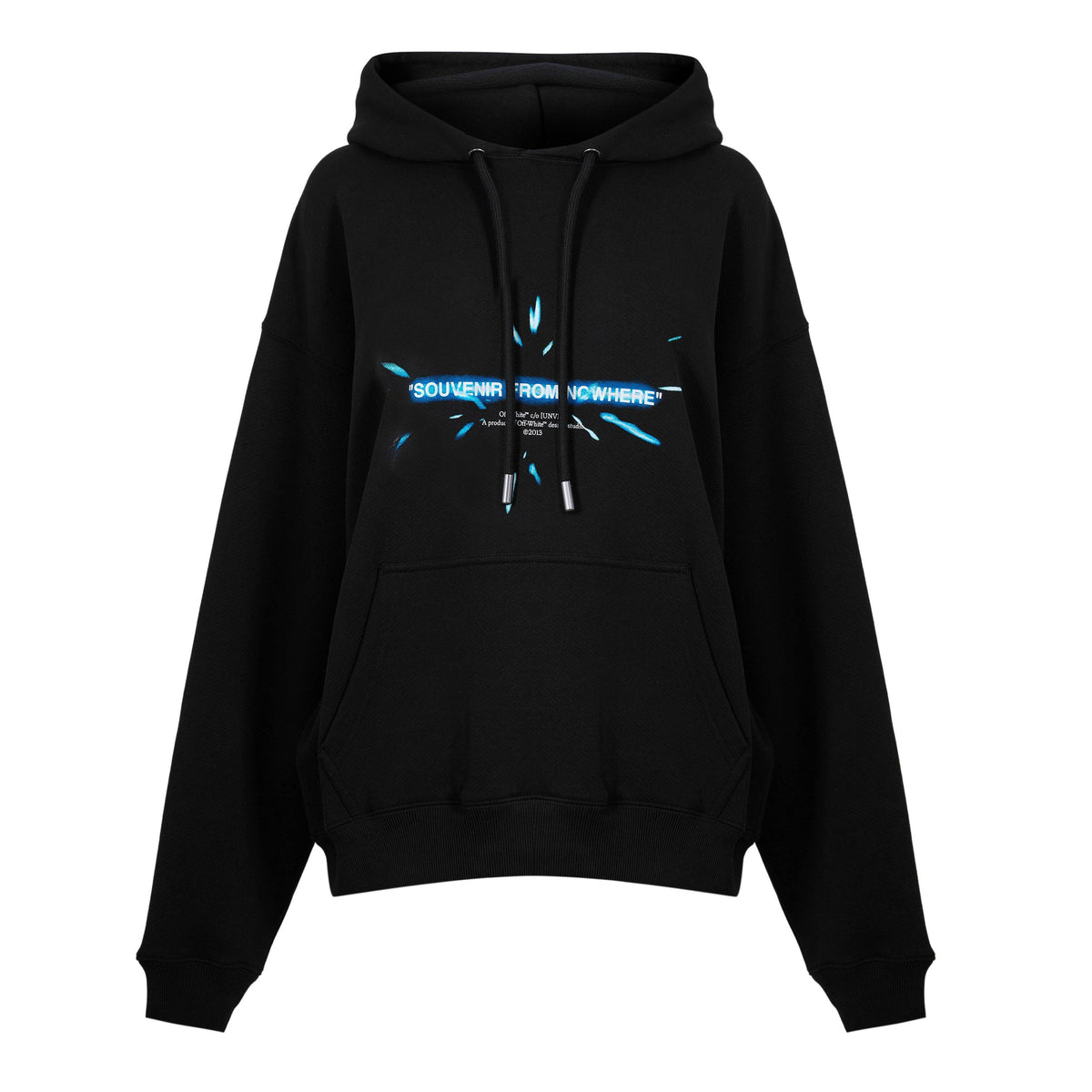 Black/Blue - Off White - Womens x [UNVRS] Lightspeed Hoodie - 1