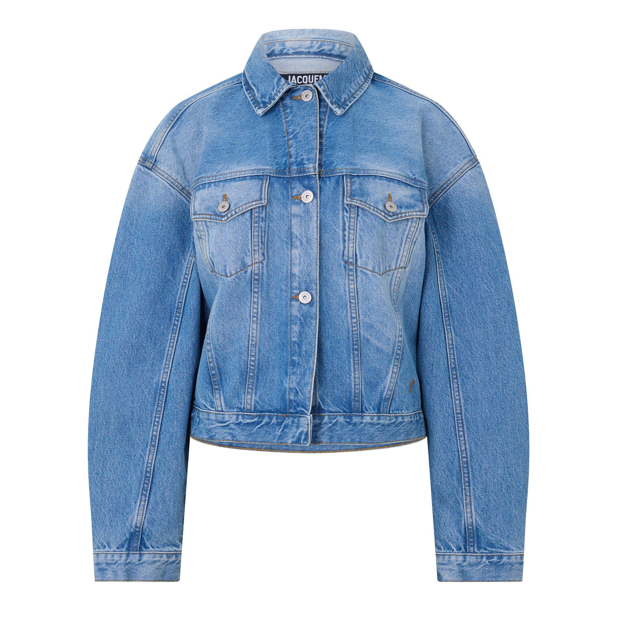 Blue/Tabac - Jacquemus - Women's La Veste De-Nimes Denim Jacket - 1