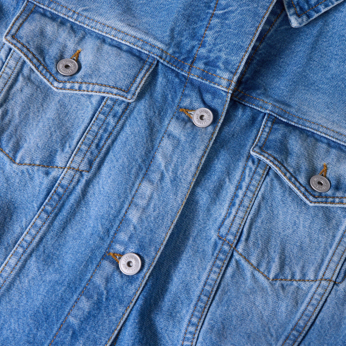Blue/Tabac - Jacquemus - Women's La Veste De-Nimes Denim Jacket - 5