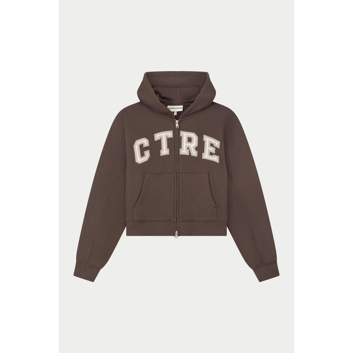 Chocolate - The Couture Club - Womens CTRE Applique Zip Hoodie - 1