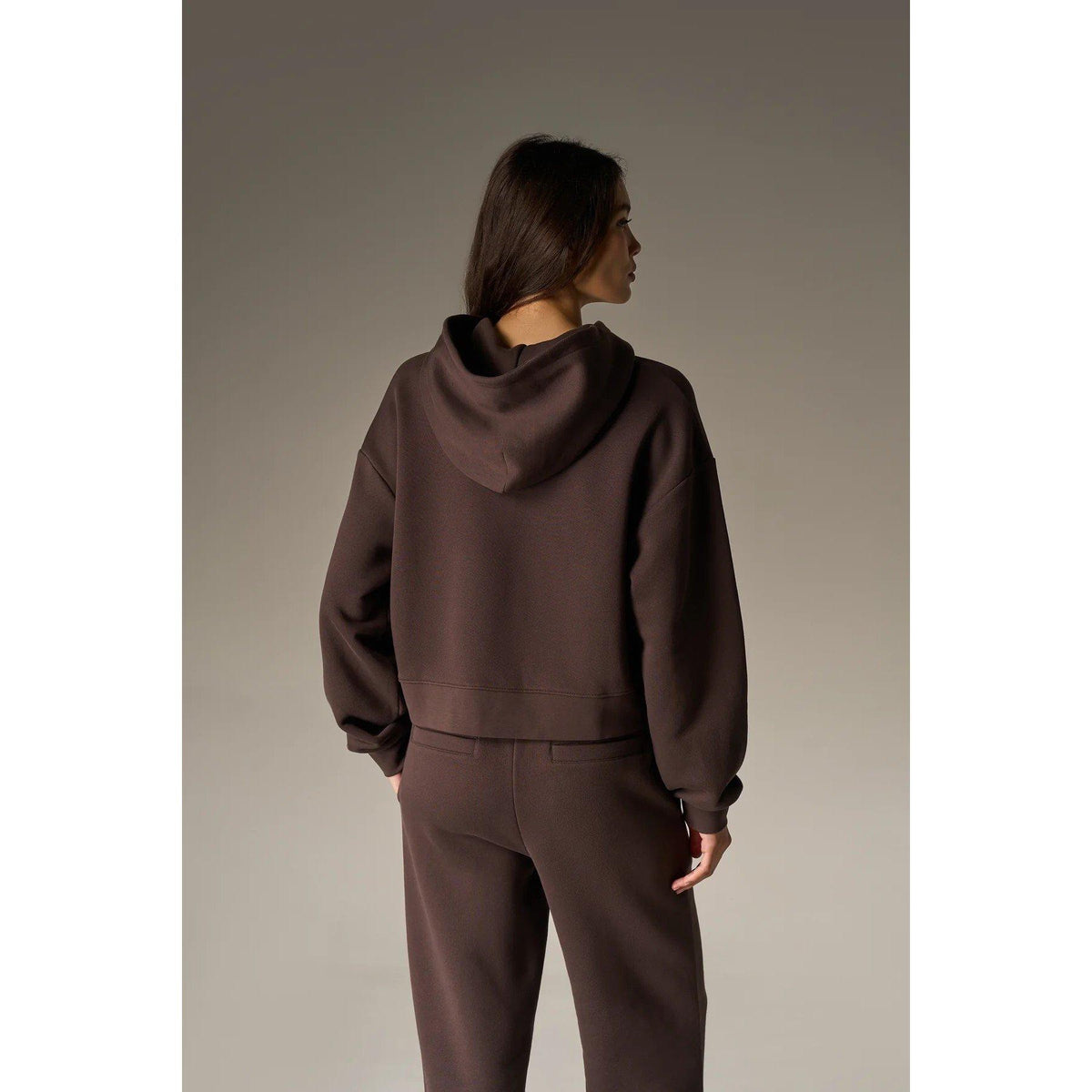 Chocolate - The Couture Club - Womens CTRE Applique Zip Hoodie - 4