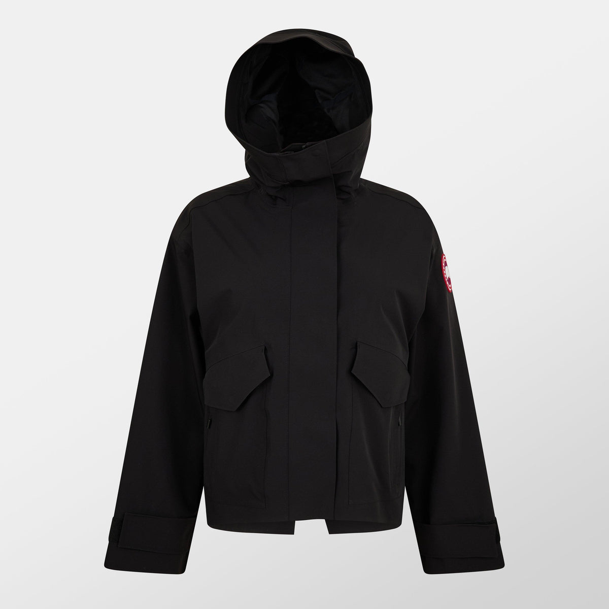 Black - Canada Goose - Women's Tofino Waterproof Long Sleeve Rain Anorak - 1