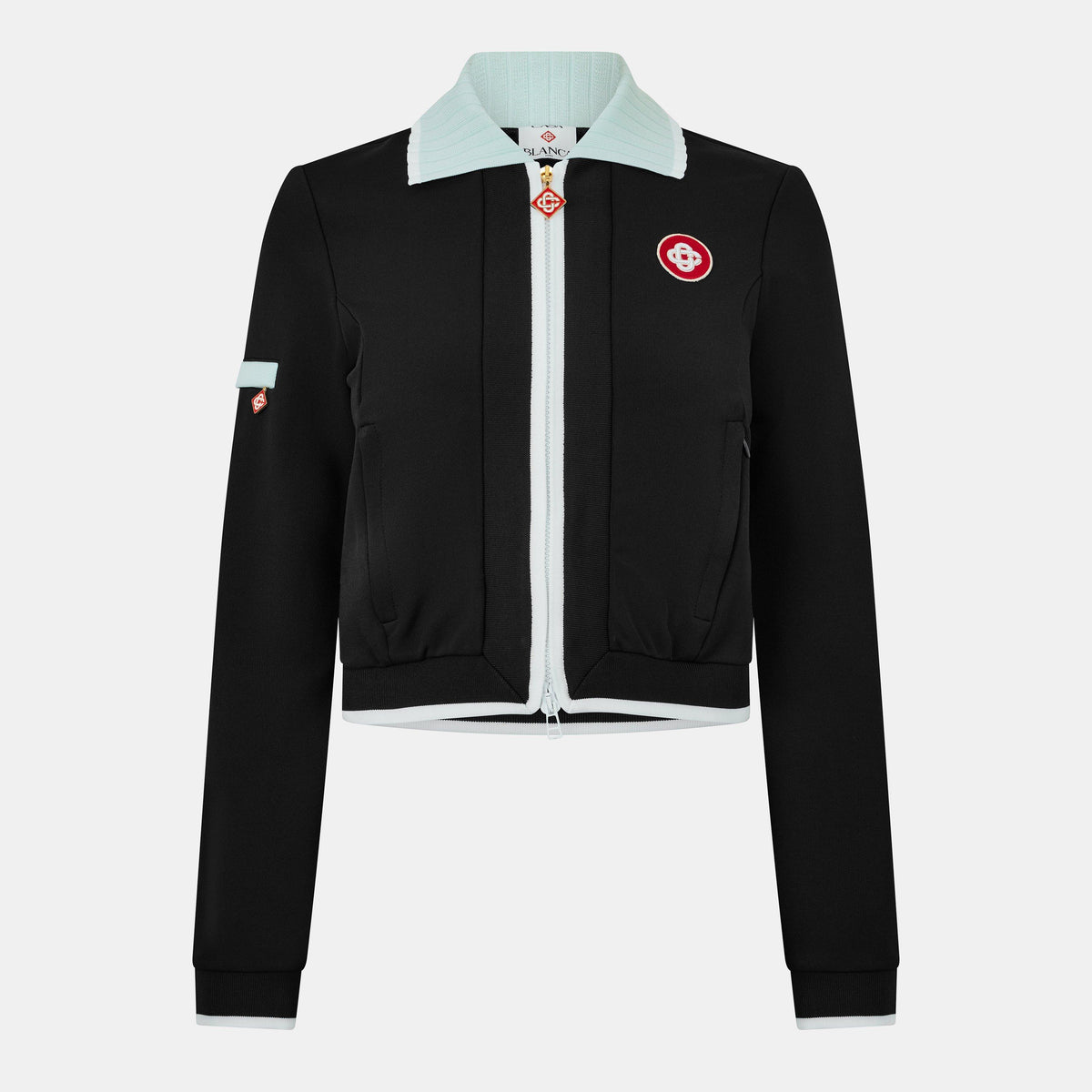 Blk/Mint - Casablanca - Women's Structured Relaxed Fit Tracksuit Top - 1