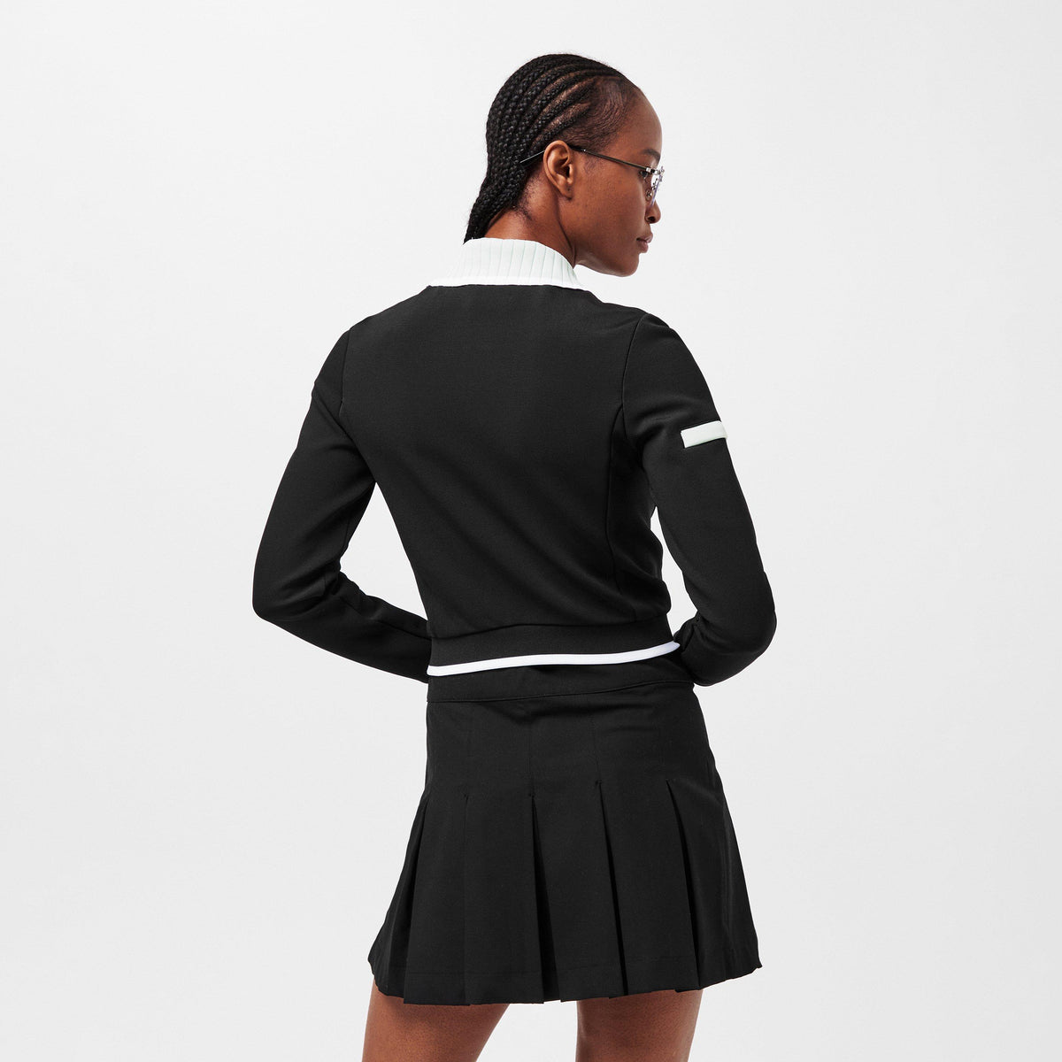 Blk/Mint - Casablanca - Women's Structured Relaxed Fit Tracksuit Top - 4