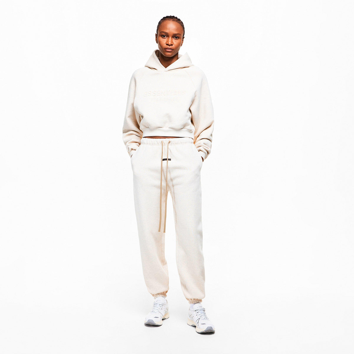 Oatmeal - Fear Of God Essentials - Womens Classic Sweatpants - 6