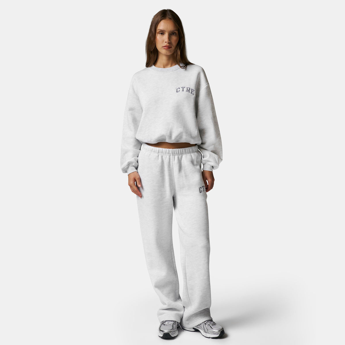 Grey - The Couture Club - Womens CTRE Straight Leg Knitted Joggers - 6