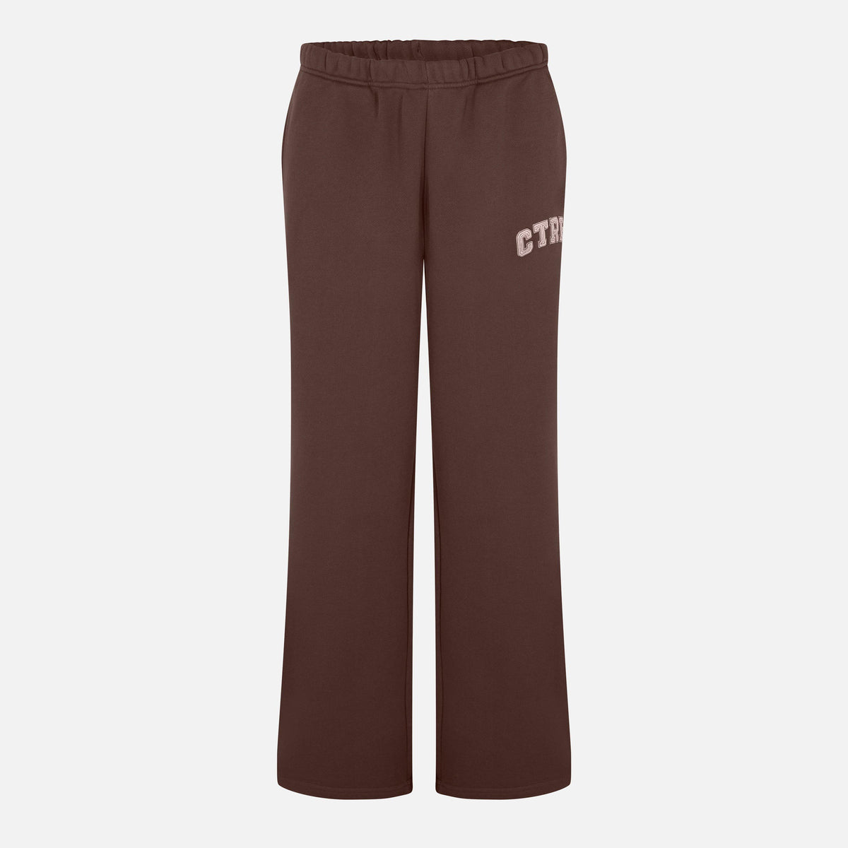 Brown - The Couture Club - Womens CTRE Straight Leg Knitted Joggers - 1