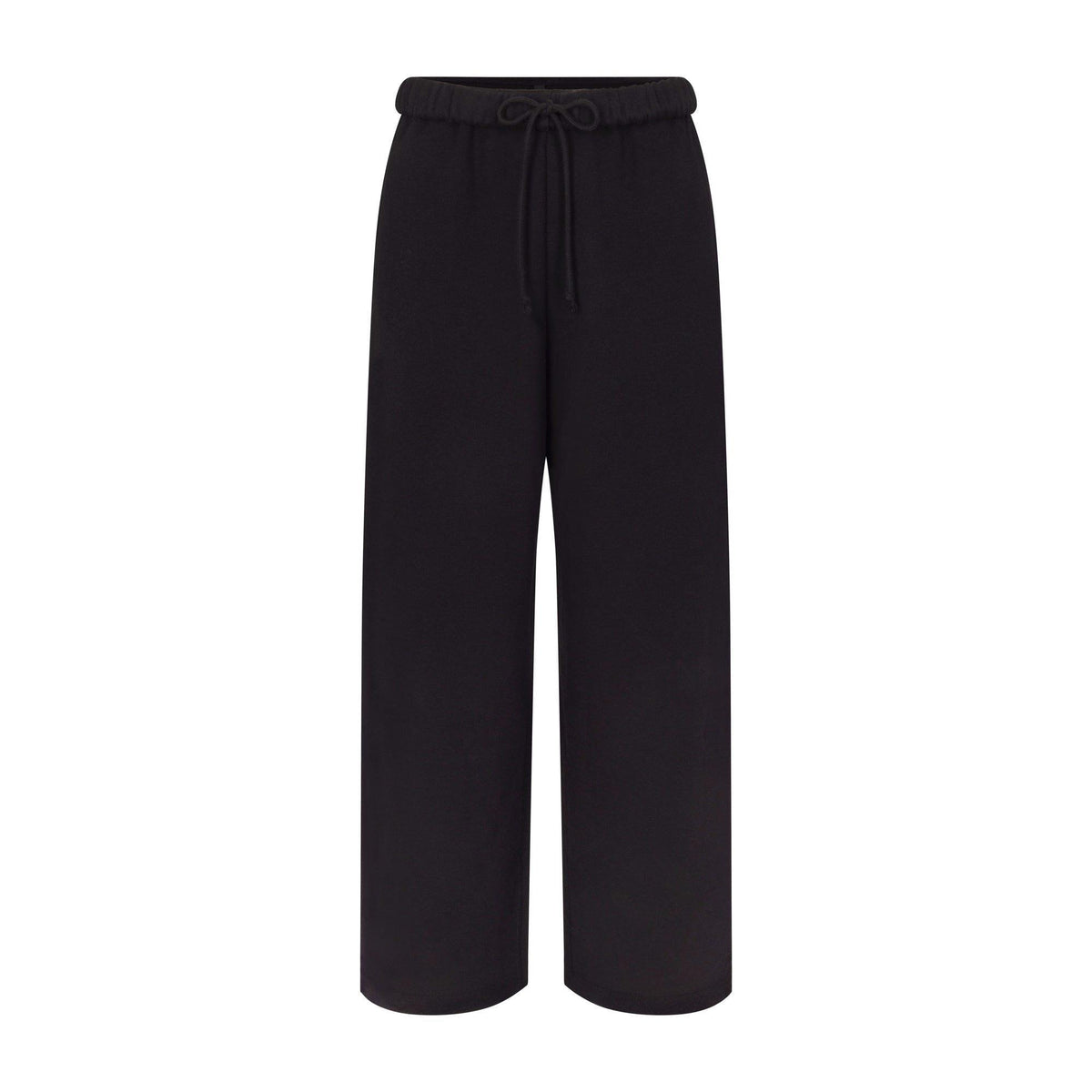 Onyx - SKIMS - Womens Cotton Fleece Classic Straight Leg Pant - 1