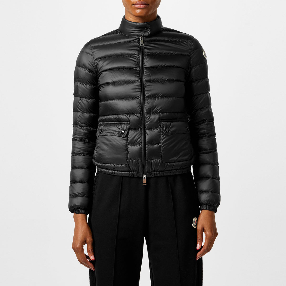 Black 999 - Moncler - Womens Lans Short Down Jacket - 3