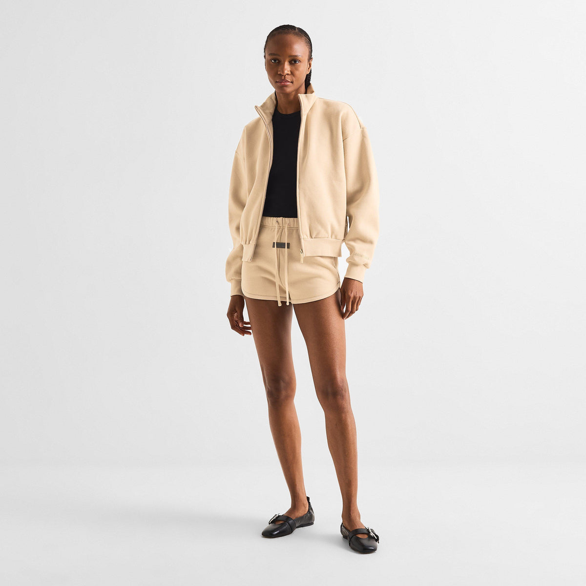 Sand - Fear Of God Essentials - Women's Full Zip Fleece - 6
