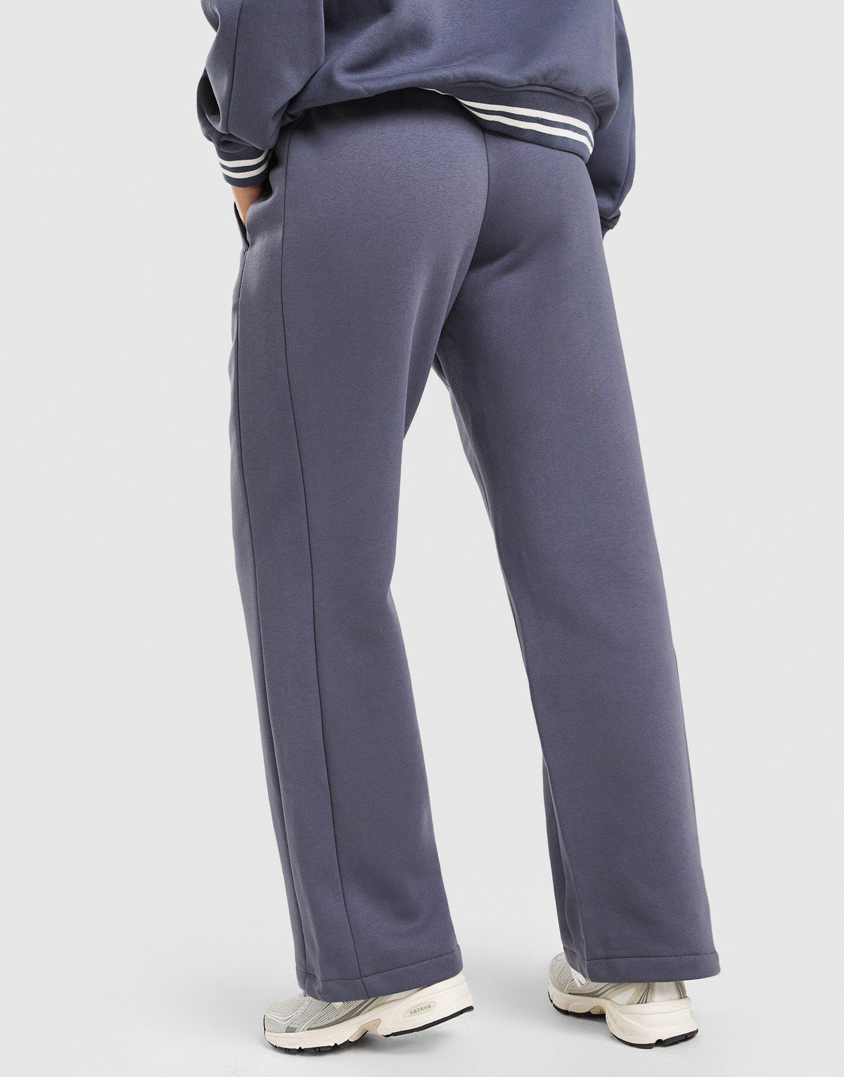 New Balance Ribbed Wide Leg Joggers