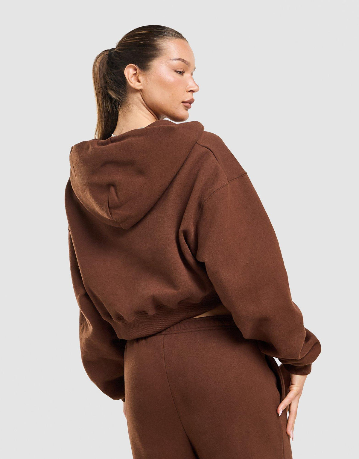 Nike Studio Fleece Cropped Full Zip Hoodie