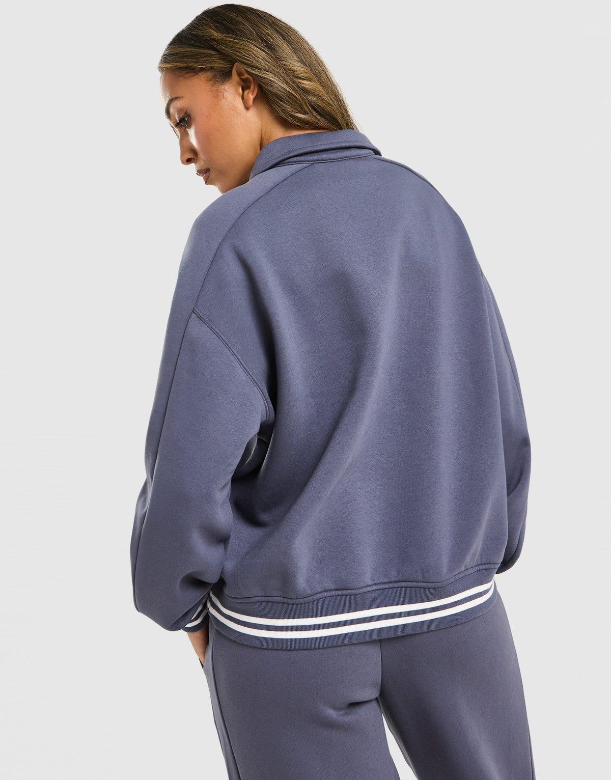 New Balance Long Sleeve Fleece Polo Sweatshirt